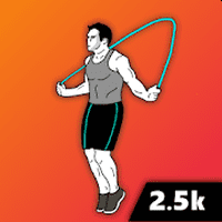 「2.5K Jump Rope Workout」终极目标 2,500 下的个人化跳绳训练 App（Android）