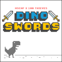 Dino Swords 浏览器离线恐龙跑酷游戏变化版！收集武器不跳也能活命！