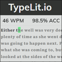 TypeLit.io 结合经典文学的线上英文打字练习，可边阅读、边练打！