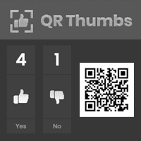 即时互动投票telegram中文「QR Thumbs」扫描 QR Code 就可以在大萤幕上投下一票！　