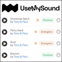 UseMySound 可免费使用的原创 MP3 音乐telegram中文，个人、商用都 OK！