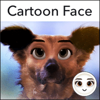 一套上「Cartoon Face」滤镜，宠物们秒变身迪士尼角色！