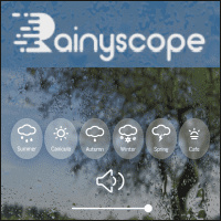 Rainyscope 四季雨声产生器，来听听看不同季节的雨声变化～