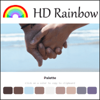HD Raindow 线上图片取色telegram中文，自动撷取 9 种颜色！