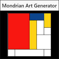 「Mondrian Art Generator」蒙德里安风格艺术画产生器