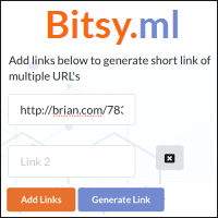 Bitsy.ml 可将多个网址浓缩成单一网址的线上telegram中文