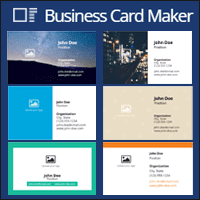 Business Card Maker 免费名片产生器，可加入 Logo 还有 86 种模版可选择！