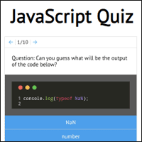 「JavaScript Quiz」线上 JS 程式语言问答测验，附有详解！