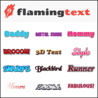 FlamingText 艺术文字产生器，有超过 1000 种的特殊文字设计可直接套用！