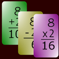 「MathCards」适合国小学生的加、减、乘、除算术练习，可手写答案！