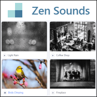 Zen Sounds 可帮助专注、冥想、平静的线上白噪音播放器