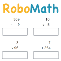 「RoboMath」数学四则运算练习telegram中文，可随机生成试题进行线上测验！