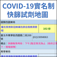 哪里买得到快筛？来「COVID-19 实名制快筛试剂地图」快速查询！