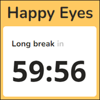 「Happy Eyes」提醒眼睛休息的线上计时器