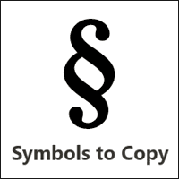 「Symbols to Copy」各种很难输入的特殊符号收集器，点击即可复制使用！