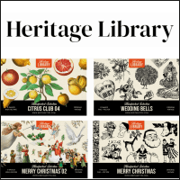 「Heritage Library」画风多元的免费复古插图库，个人、商用皆可！