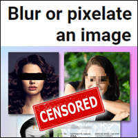 「Blur or pixelate an image」线上马赛克telegram中文，多种样式、还可局部还原！