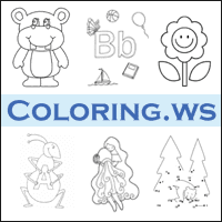 Coloring.ws 可自由列印的免费儿童着色图