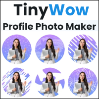 「TinyWow Profile Photo Maker」可方可圆的头像产生器，自动去背套用数十种背景！