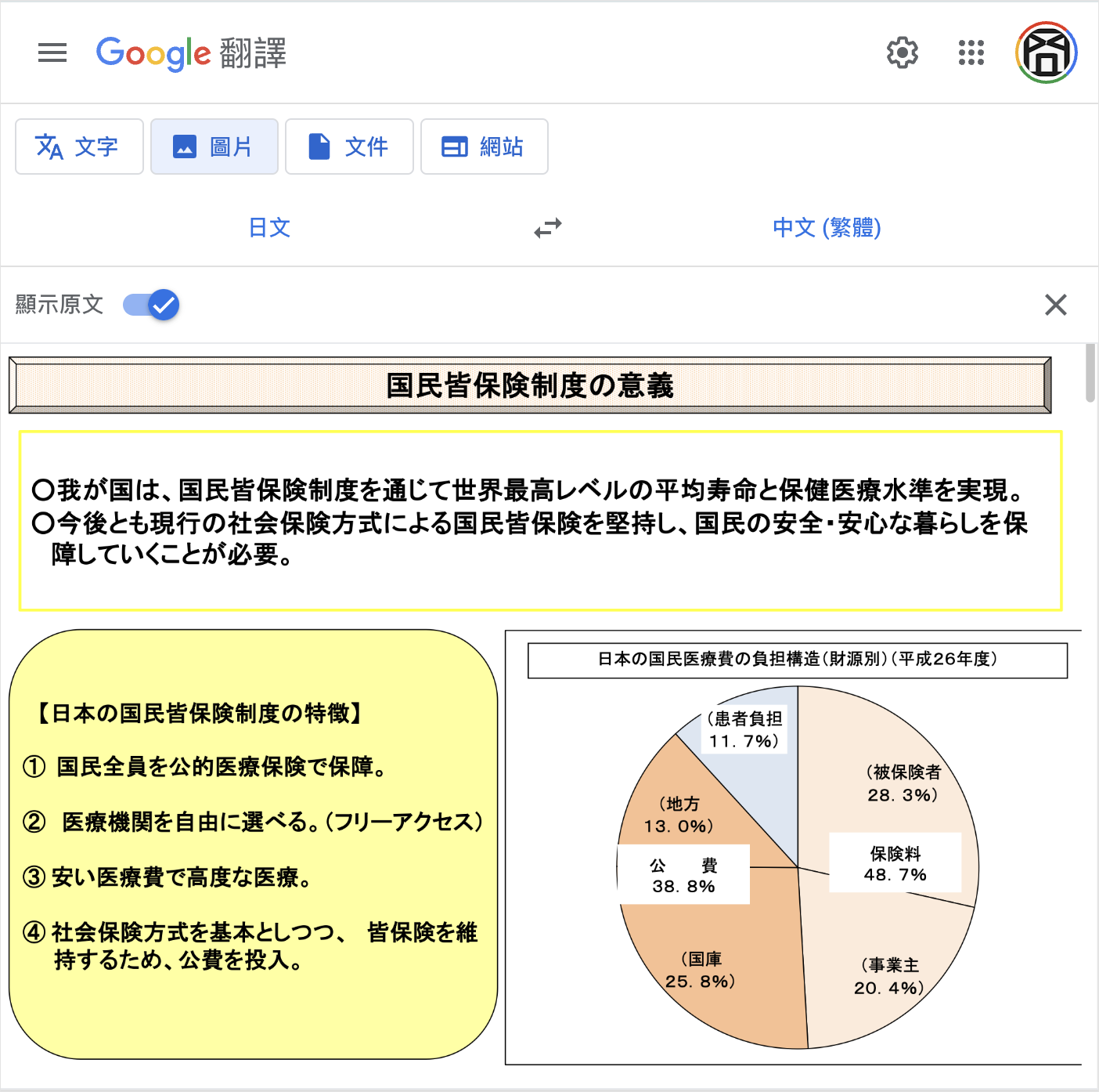 Google 支援全档案翻译，上传图档、PDF 或 Word… 全部帮你翻译好！