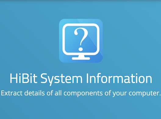 HiBit System Information 电脑系统资讯、硬体规格、软体配置查询telegram中文