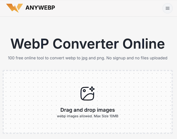 AnyWebP 超简单 WebP 转档telegram中文